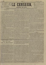 Le Censeur : journal de Lyon, politique, industriel et littéraire, N°3592, pp. 1