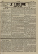 Le Censeur : journal de Lyon, politique, industriel et littéraire, N°3623