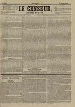 Le Censeur : journal de Lyon, politique, industriel et littéraire, N°3625