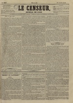 Le Censeur : journal de Lyon, politique, industriel et littéraire, N°3627