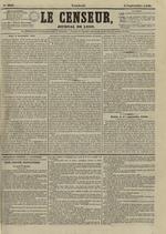Le Censeur : journal de Lyon, politique, industriel et littéraire, N°3647