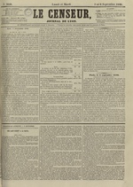 Le Censeur : journal de Lyon, politique, industriel et littéraire, N°3650