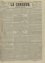 Le Censeur : journal de Lyon, politique, industriel et littéraire, N°3649