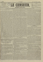 Le Censeur : journal de Lyon, politique, industriel et littéraire, N°3653