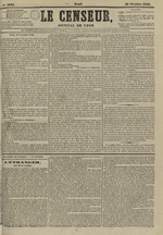 Le Censeur : journal de Lyon, politique, industriel et littéraire, N°3694, pp. 1