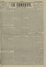 Le Censeur : journal de Lyon, politique, industriel et littéraire, N°3706, pp. 1
