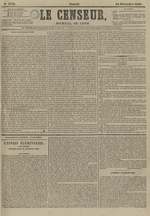 Le Censeur : journal de Lyon, politique, industriel et littéraire, N°3732, pp. 1