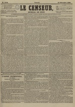 Le Censeur : journal de Lyon, politique, industriel et littéraire, N°3738, pp. 1