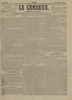 Le Censeur : journal de Lyon, politique, industriel et littéraire, N°3761, pp. 1