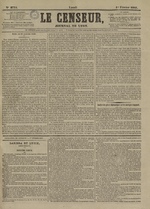 Le Censeur : journal de Lyon, politique, industriel et littéraire, N°3775, pp. 1