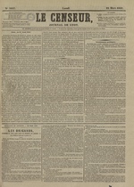 Le Censeur : journal de Lyon, politique, industriel et littéraire, N°3817, pp. 1