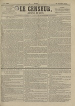 Le Censeur : journal de Lyon, politique, industriel et littéraire, N°3997, pp. 1