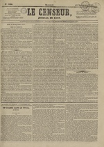 Le Censeur : journal de Lyon, politique, industriel et littéraire, N°4020, pp. 1