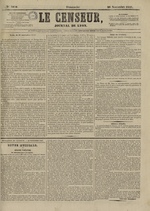 Le Censeur : journal de Lyon, politique, industriel et littéraire, N°4030, pp. 1