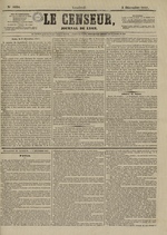 Le Censeur : journal de Lyon, politique, industriel et littéraire, N°4034, pp. 1