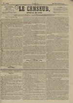 Le Censeur : journal de Lyon, politique, industriel et littéraire, N°4040, pp. 1