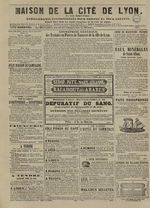 Le Censeur : journal de Lyon, politique, industriel et littéraire, N°8640, pp. 4