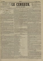 Le Censeur : journal de Lyon, politique, industriel et littéraire, N°8646