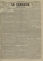 Le Censeur : journal de Lyon, politique, industriel et littéraire, N°8647