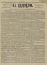 Le Censeur : journal de Lyon, politique, industriel et littéraire, N°4063