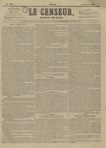 Le Censeur : journal de Lyon, politique, industriel et littéraire, N°4064
