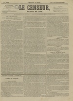 Le Censeur : journal de Lyon, politique, industriel et littéraire, N°4068