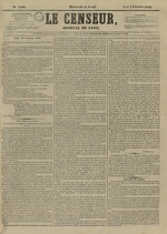 Le Censeur : journal de Lyon, politique, industriel et littéraire, N°4086