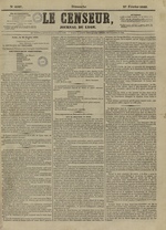 Le Censeur : journal de Lyon, politique, industriel et littéraire, N°4107