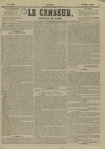 Le Censeur : journal de Lyon, politique, industriel et littéraire, N°4134