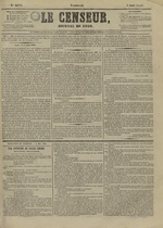 Le Censeur : journal de Lyon, politique, industriel et littéraire, N°4173, pp. 1