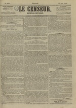 Le Censeur : journal de Lyon, politique, industriel et littéraire, N°4185