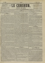 Le Censeur : journal de Lyon, politique, industriel et littéraire, N°4203