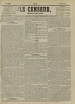 Le Censeur : journal de Lyon, politique, industriel et littéraire, N°4204