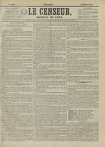 Le Censeur : journal de Lyon, politique, industriel et littéraire, N°4215