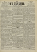 Le Censeur : journal de Lyon, politique, industriel et littéraire, N°4217