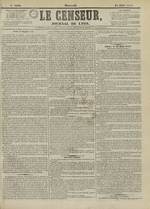 Le Censeur : journal de Lyon, politique, industriel et littéraire, N°4218