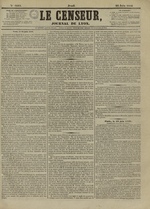 Le Censeur : journal de Lyon, politique, industriel et littéraire, N°4219