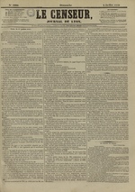 Le Censeur : journal de Lyon, politique, industriel et littéraire, N°4229