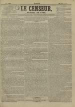 Le Censeur : journal de Lyon, politique, industriel et littéraire, N°4227
