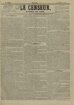 Le Censeur : journal de Lyon, politique, industriel et littéraire, N°4232