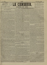 Le Censeur : journal de Lyon, politique, industriel et littéraire, N°4240, pp. 1