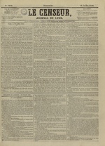 Le Censeur : journal de Lyon, politique, industriel et littéraire, N°4250, pp. 1