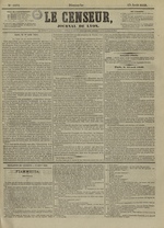 Le Censeur : journal de Lyon, politique, industriel et littéraire, N°4271, pp. 1