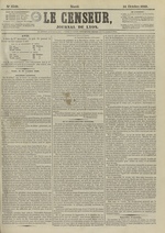 Le Censeur : journal de Lyon, politique, industriel et littéraire, N°4349, pp. 1