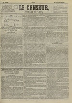 Le Censeur : journal de Lyon, politique, industriel et littéraire, N°4348, pp. 1