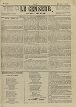 Le Censeur : journal de Lyon, politique, industriel et littéraire, N°4382