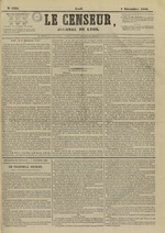 Le Censeur : journal de Lyon, politique, industriel et littéraire, N°4385