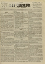 Le Censeur : journal de Lyon, politique, industriel et littéraire, N°4388