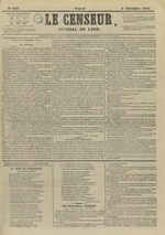 Le Censeur : journal de Lyon, politique, industriel et littéraire, N°4387