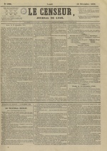 Le Censeur : journal de Lyon, politique, industriel et littéraire, N°4396
